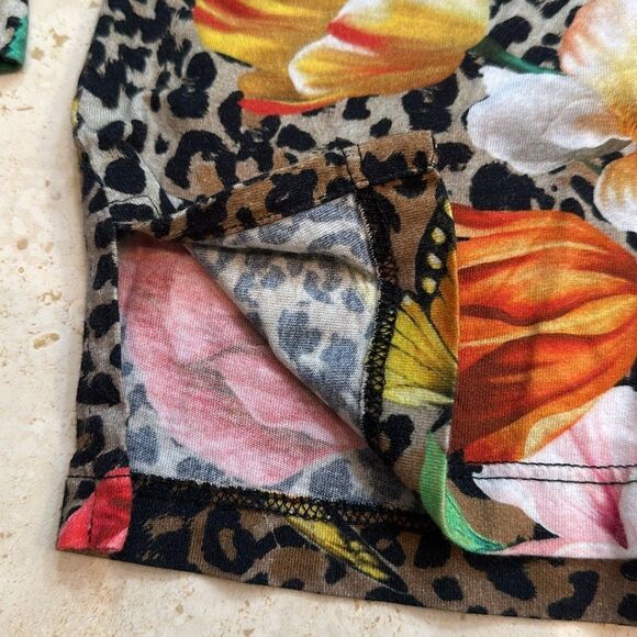 Johnny Was Sandra Animal Print Women S Long Sleeve pajama Shirt - Picture 5 of 8